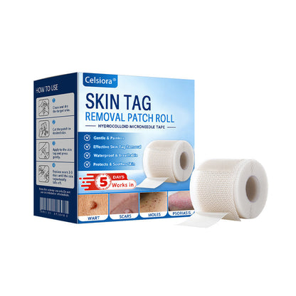 🫧🌟Celsiora® Multi-Functional Microneedle Hydrocolloid Patch Roll | Unterstützt die Pflege von Hautanhängseln, Warzen & hartnäckigen Hautunreinheiten