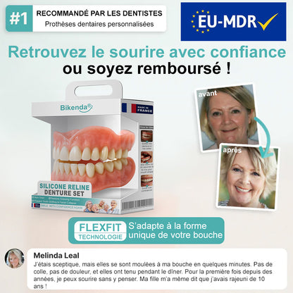 🦷𝗕𝗶𝗸𝗲𝗻𝗱𝗮® Prothèse Dentaire Complète Avancée et Sur-Mesure (✅ Prothèses confortables cliniquement approuvées — Fiables et adoptées par plus de 8 000 utilisateurs en France pour un confort tout au long de la journée.)