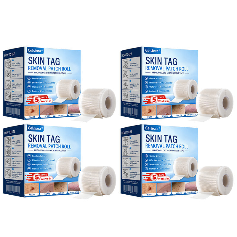 🫧🌟Celsiora® Multi-Functional Microneedle Hydrocolloid Patch Roll | Unterstützt die Pflege von Hautanhängseln, Warzen & hartnäckigen Hautunreinheiten
