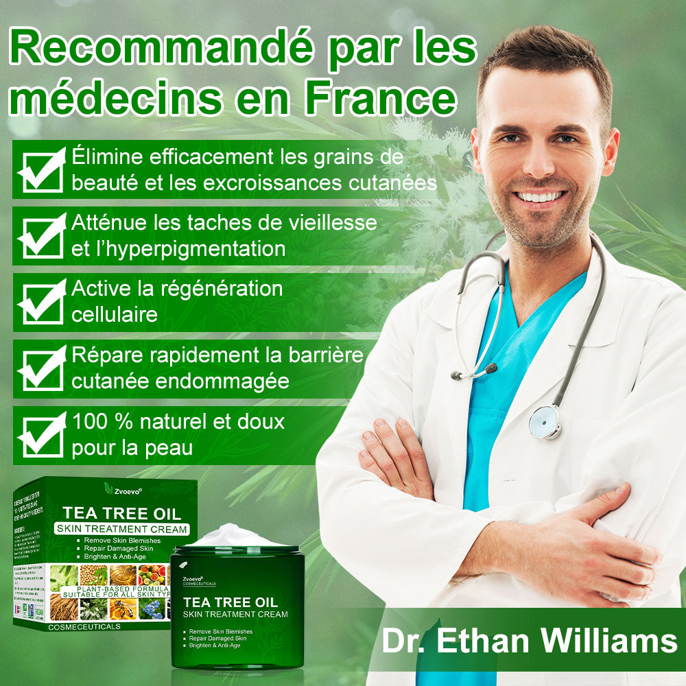 🌿𝐳𝐯𝐨𝐞𝐯𝐨® 𝐂𝐫𝐞̀𝐦𝐞 𝐝𝐞 𝐓𝐫𝐚𝐢𝐭𝐞𝐦𝐞𝐧𝐭 𝐚̀ 𝐥’𝐇𝐮𝐢𝐥𝐞 𝐝’𝐀𝐫𝐛𝐫𝐞 𝐚̀ 𝐓𝐡𝐞́ – Testée dermatologiquement et certifiée par des dermatologues. Une aide efficace contre les taches cutanées, les dommages de la peau, le teint irrégulier et les signes du vieillissement.