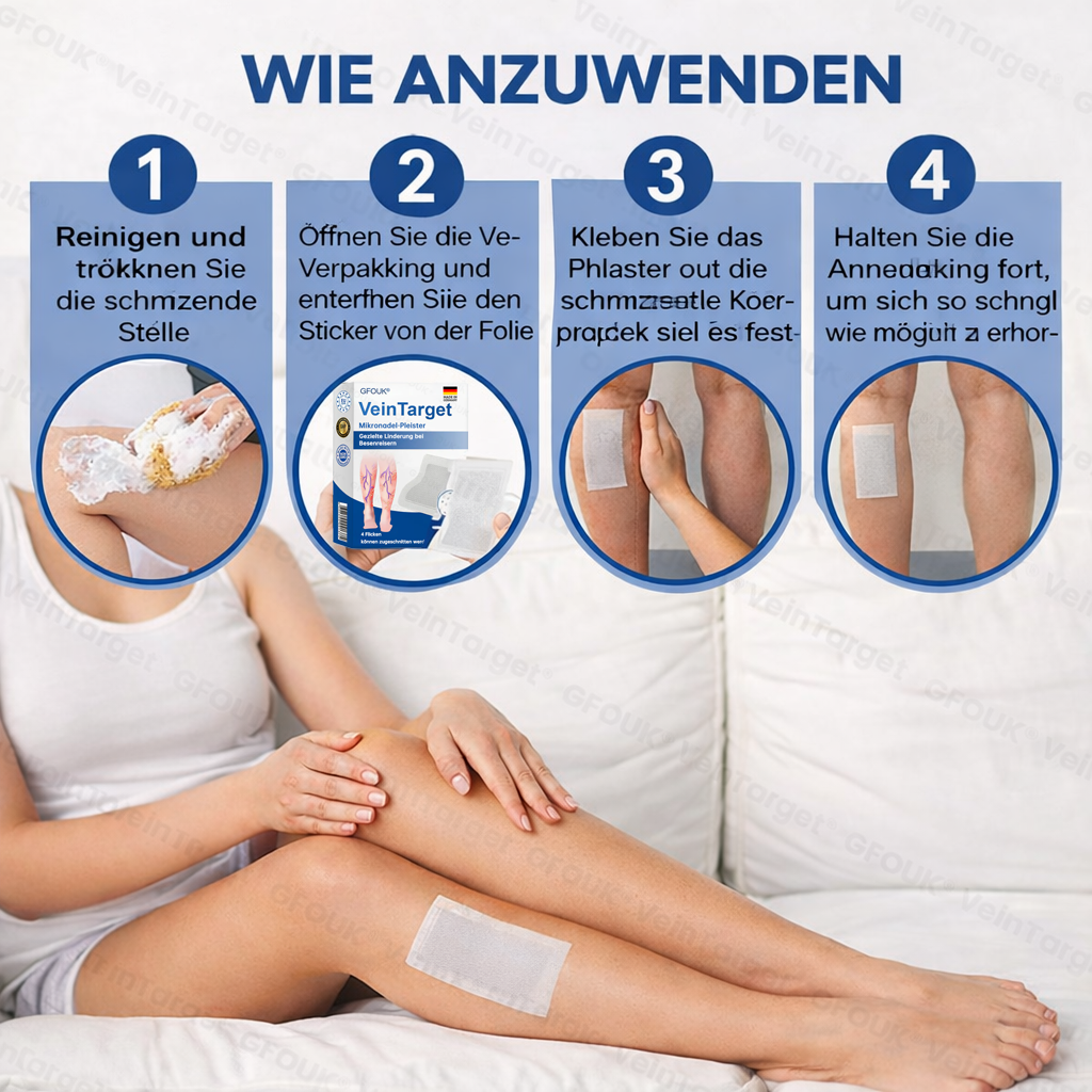 🦩✅GFOUK® VeinTarget Microneedle Patch ⚡ Sofortige Linderung, langfristige Ergebnisse